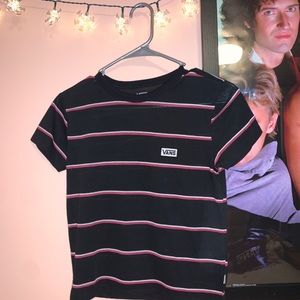 Striped Vans tee
